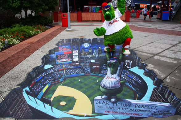 With Love 3-D Art at Citizens Bank Park